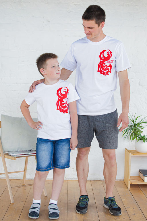 Футболка подростковая из кулирки Россия белый