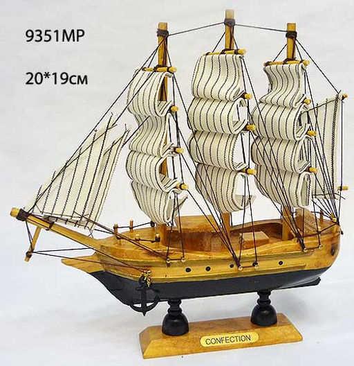 Макет парусного корабля 20х19 см / 9351MP /уп 72/ - Галеонтрейд фото 2