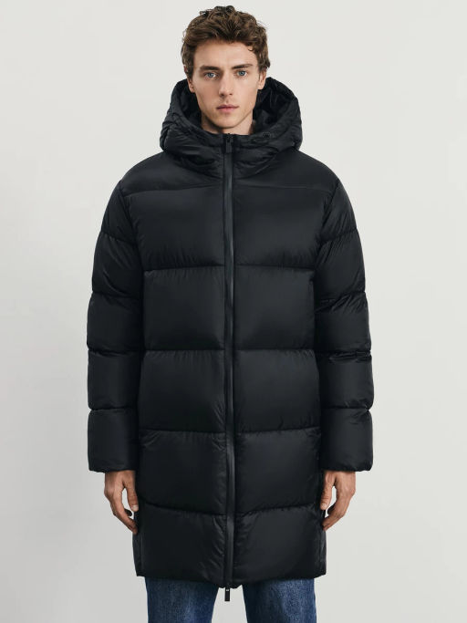 Длинный пуховик с водоотталкивающим эффектом / Zarina