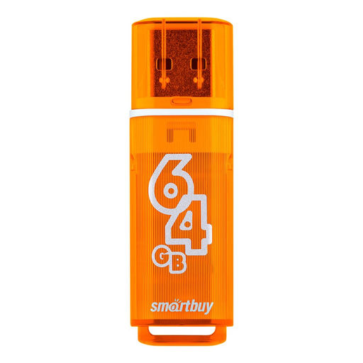 Флеш-накопитель 64Гб "Smartbuy Glossy series" Orange (SB64GBGS-Or)
