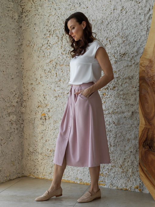 юбка ЛЕН с ВИСКОЗОЙ - Трика фото 4