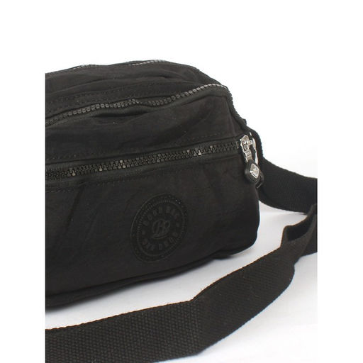 Сумка женская текстиль BoBo-8215, 3отд, плечевой ремень, черный 265993  фото 4