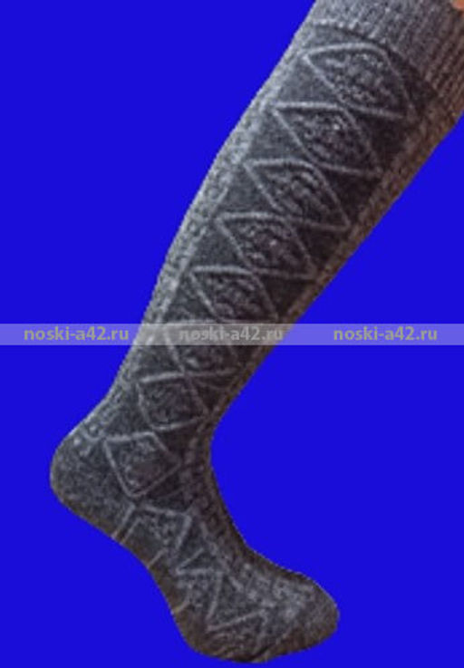 Цена за 2 пар. 2 ПАРЫ - Гольфы женские теплые шерстяные высокие арт. 4А51 23 - For you фото 3