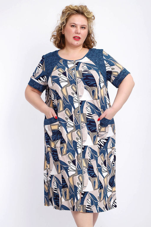 Халат 004 домашний на молнии