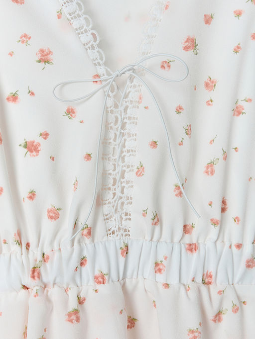 Платье женское белое с цветочным принтом - Mark formelle фото 5