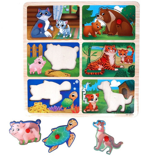 Рамка - вкладыш Мама и малыши - Лесная мастерская фото 5