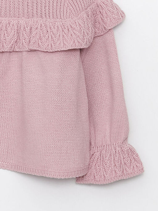 Bisiklet Yaka Uzun Kollu K?z Bebek Triko Kazak - Waikiki фото 2