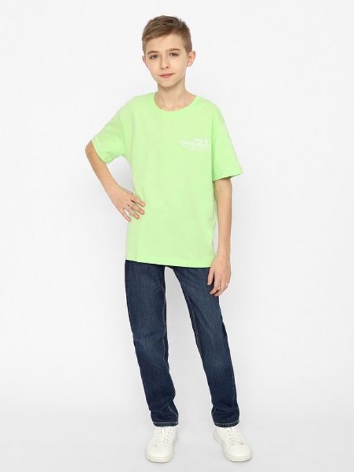 CRB wear/CSJB 63475-38-355 Футболка для мальчика,ментоловый/Ex.Cherubino  фото 3