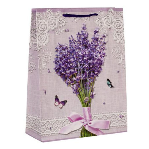 Цена за 12 шт. Пакет подарочный 31x40x12 Лаванда / 24817L /уп 12/360/ - Галеонтрейд фото 4