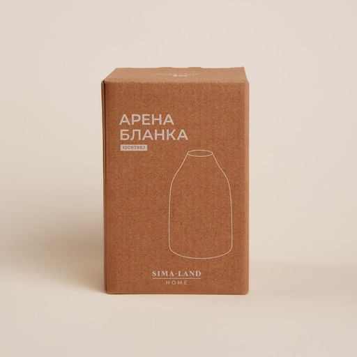 Ваза SL Home «Арена Бланка», 9×9×13.5 см, керамика, белая