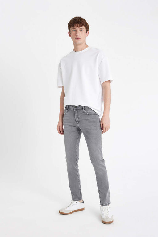 Pedro Slim Fit Джинсовые брюки узкого кроя с нормальной талией и узкими штанинами - Defacto фото 3