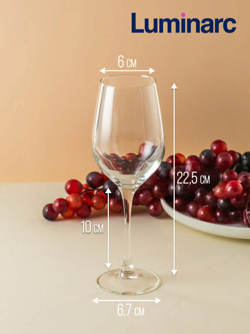 Набор бокалов ВРЕМЯ ДЕГУСТАЦИЙ ШАБЛИ 4шт 350мл арт.P6817 /Люминарк/ - Luminarc фото 7