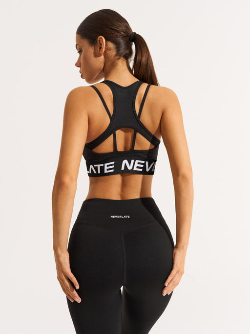 Спортивный топ-бра со средней поддержкой с двойными бретелями - NEVERLATE фото 2