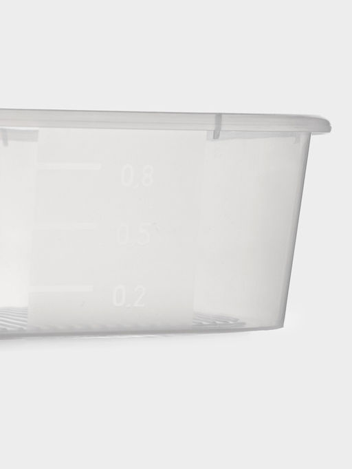 Набор пищевых контейнеров SparkPlast BioFresh, 3 шт.: 500 мл, 1 л, 1.6 л, прозрачный, крышки МИКС