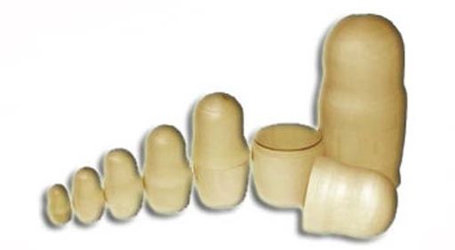 Матрешка 7 в 1 (под роспись) арт.Р-45/756 (РНИ)