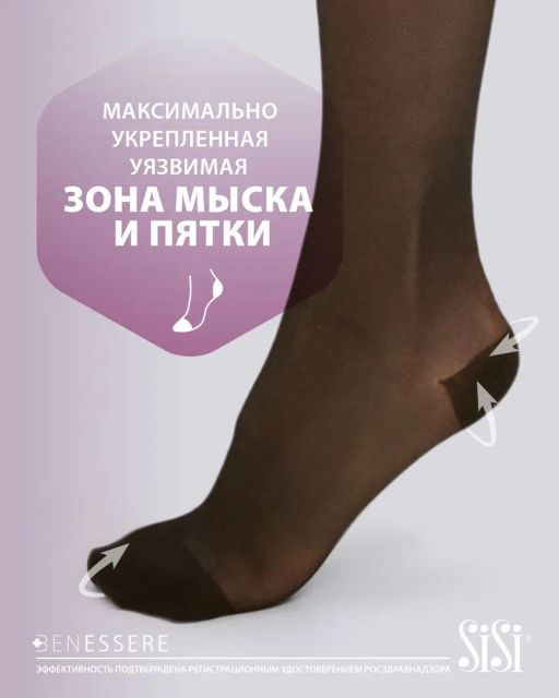 Колготки SiSi BENESSERE 70 (48/3) - nero  фото 8