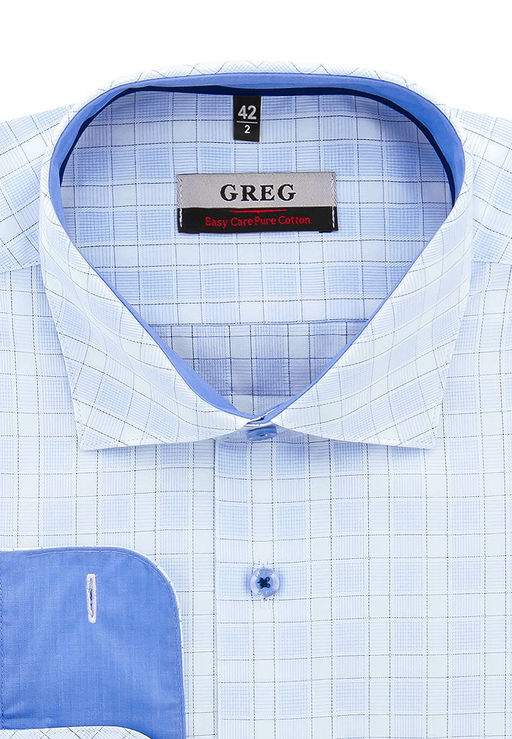 Сорочка мужская длинный рукав GREG 125/111/8293/1p