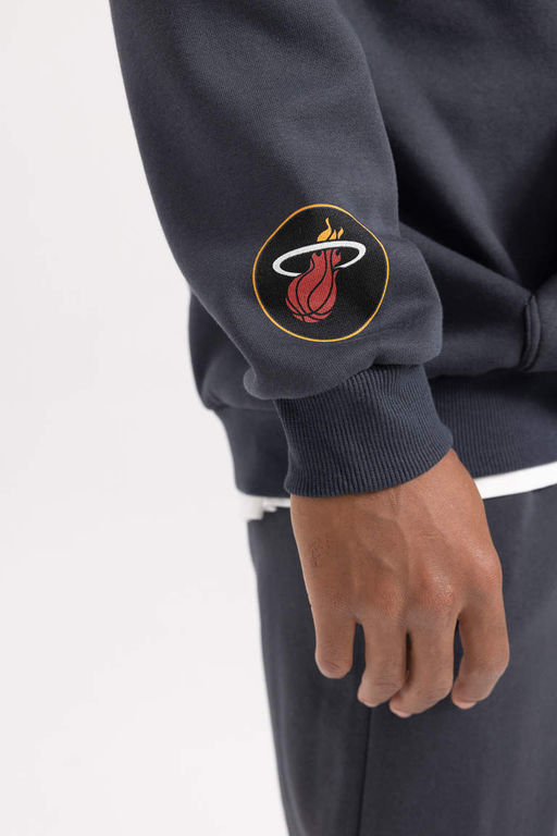 DeFactoFit NBA Miami Heat Толстовка стандартного кроя с капюшоном  фото 6