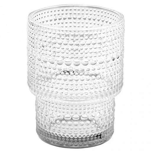 "Ришелье" Стакан стеклянный 200мл, д6,8см, h9,2см, рельефное, прозрачное стекло, д/горла 6,2см, д/основания 5см (Китай) Цена указана за штуку. В подарочной коробке 6 штук.