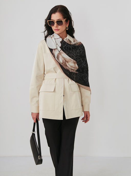 Большой, мягкий, тонкий и очень нежный двусторонний палантин - Tantino фото 5