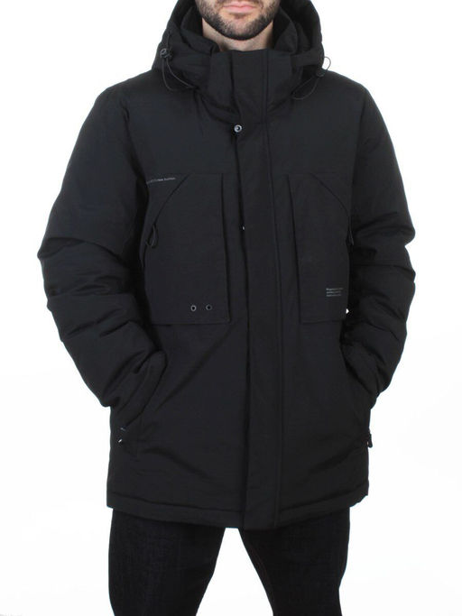 6963 BLACK Куртка мужская зимняя (200 гр. био-пух)