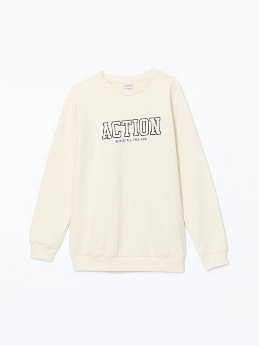 Bisiklet Yaka Erkek ?ocuk Sweatshirt