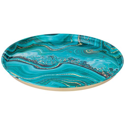 ПОДНОС СЕРВИРОВОЧНЫЙ AGNESS МАЛАХИТ 33*2,1 СМ  фото 2