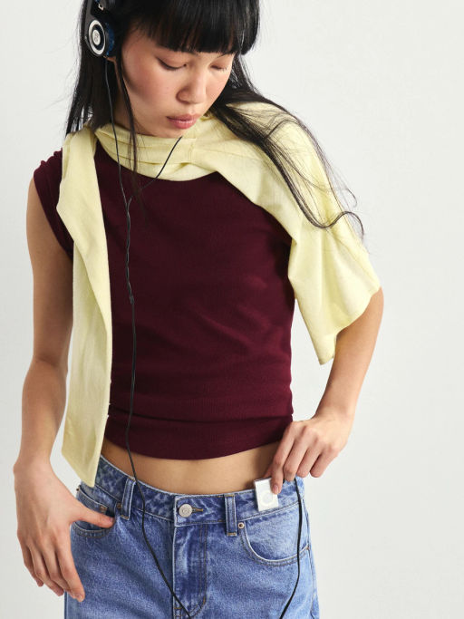 Футболка облегающего кроя из хлопка SLIM0926-79 / Zarina