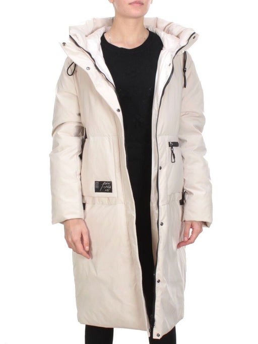 2236 MILK Пальто женское зимнее AKIDSEFRS (200 гр. холлофайбера) - Фабричный китай фото 8