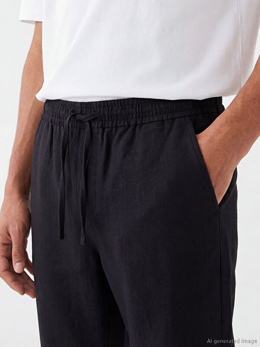 Брюки мужские regular fit леноподобные