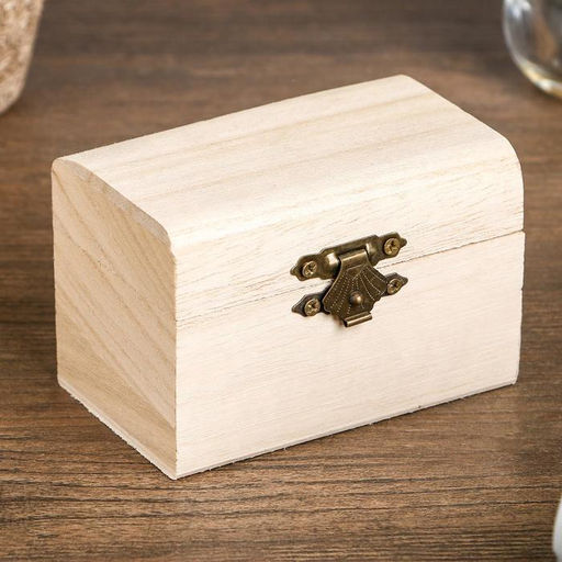 Цена за 7 шт. Шкатулка для росписи дерево прямоугольник «Орех», для творчества, декора, 9×5×6 см