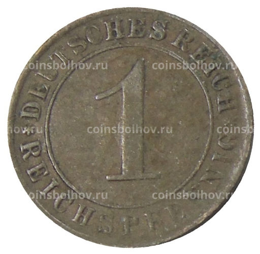 Монета 1 рейхспфенниг 1925 года A Германия