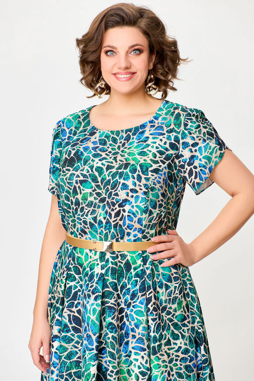 Блуза Swallow 803.2 черный+серебряный узор фото 1080