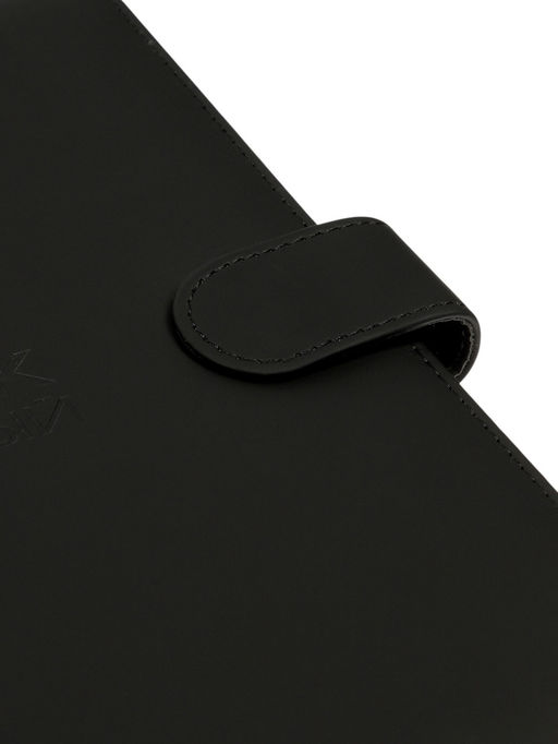 Дневник школьный 1-11 класс, ляссе, обложка искусственная кожа, с хлястиком, чёрный