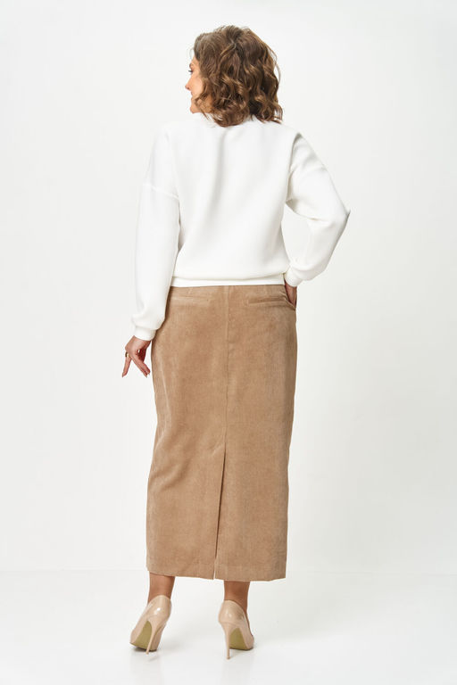 Костюм Michel Chic 1439 бежевый, белый  фото 6