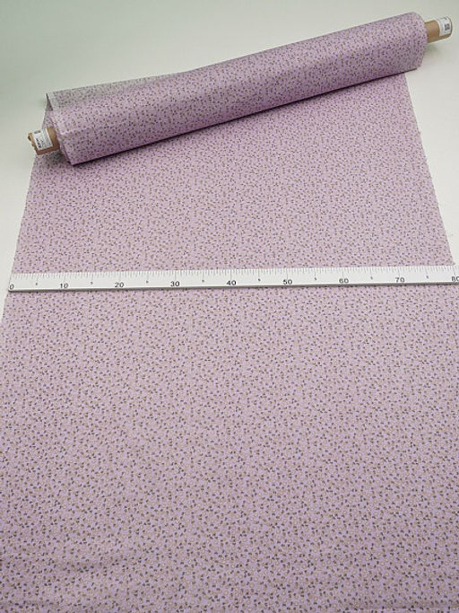 Ситец "Мелкоцветье" цв.сиреневый, ГОСТ, ш.0.8м, хлопок-100%, 86гр/м.кв