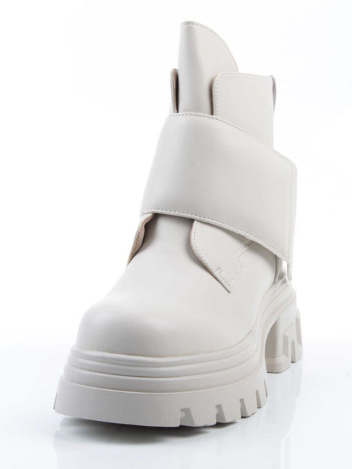 04-PAS148-2Z MILK Ботинки зимние женские (натуральная кожа, 100% шерсть)