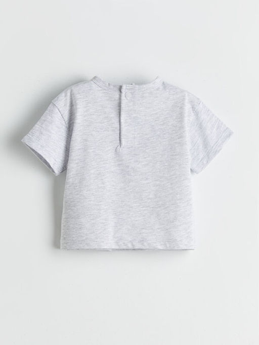 Bask?l? Erkek Bebek Ti??rt ve ?ort 2li