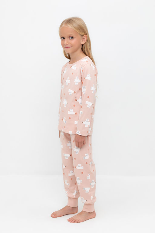Crockid _ К 1561/дымчатая роза,птички с вишенками пижама дет  фото 4