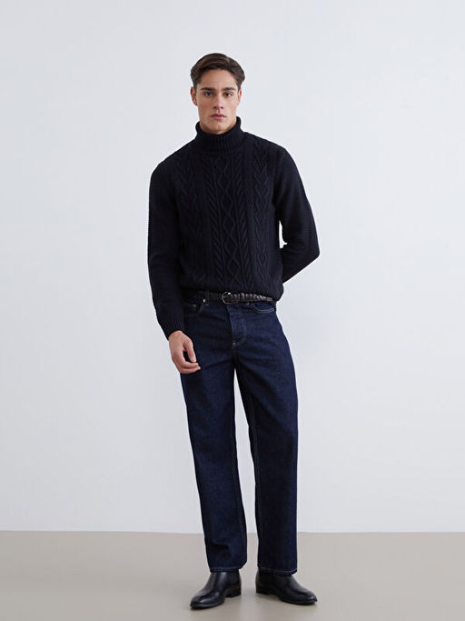 Bal?k?? Yaka Erkek Triko Kazak