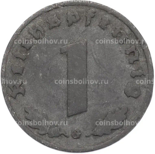 Монета 1 рейхспфенниг 1941 года G Германия