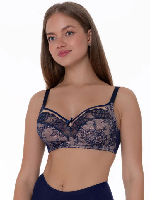 Бюстгальтер Milavitsa 128010/G66 кобальт/нюд