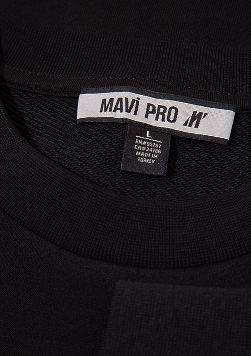 Mavi Pro Bask?l? Siyah Sweatshirt  фото 8