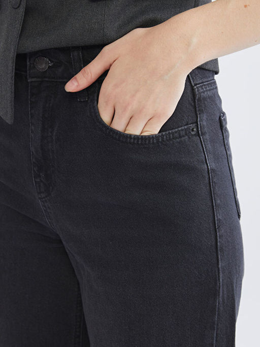 Straight Fit Kad?n Jean Pantolon