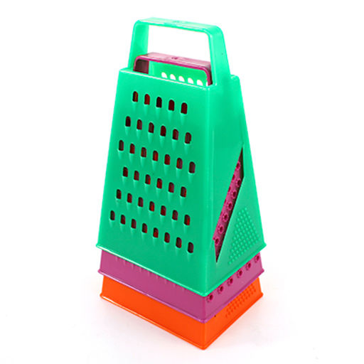 Терка пластмассовая четырехгранная пластмассовая 20см, основание 11,5х9см, цвета микс (Китай) - Домашняя мода фото 2