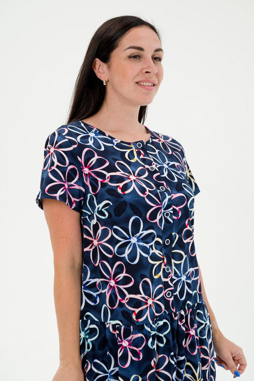 Платье женское из кулирки Кармелита лепесток - Амадэль фото 7