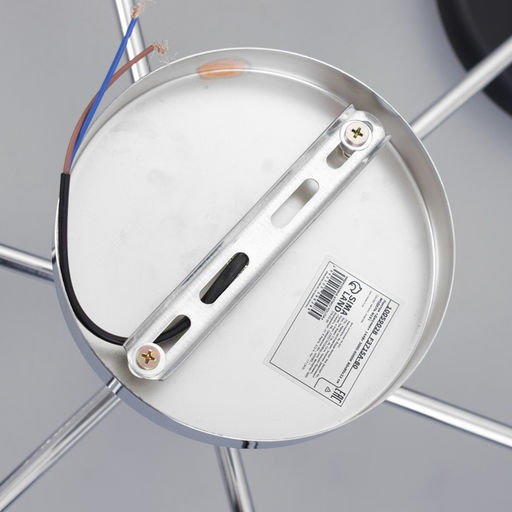 Люстра BayerLux «Джулия», 6хLED, 144 Вт, 3000-6000К, черно-хромовый, 80×80×22 см