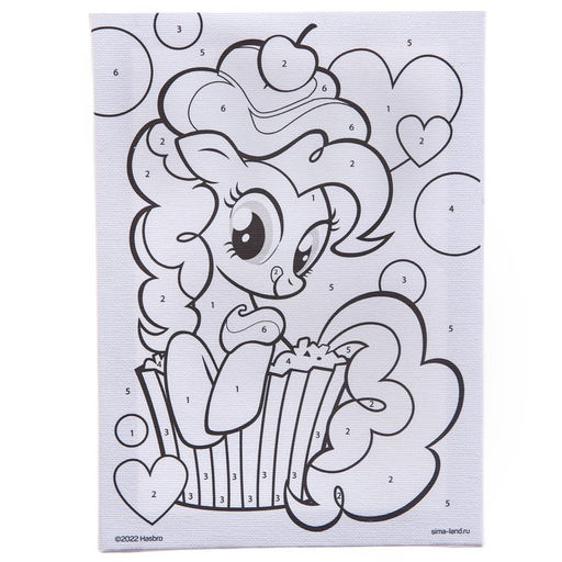 Картина по номерам для детей «Пинки Пай», 21×15 см, My Little Pony