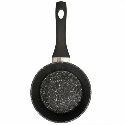 Ковш алюминиевый 1.5л, ИНДУКЦИЯ с антипригарным покрытием BLACK MARBLE 16см AK-72N - Delta фото 4