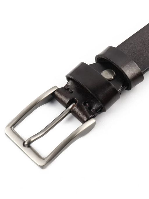 Мужской кожаный ремень Dierhoff ДРК 3053/1-35 Коричневый